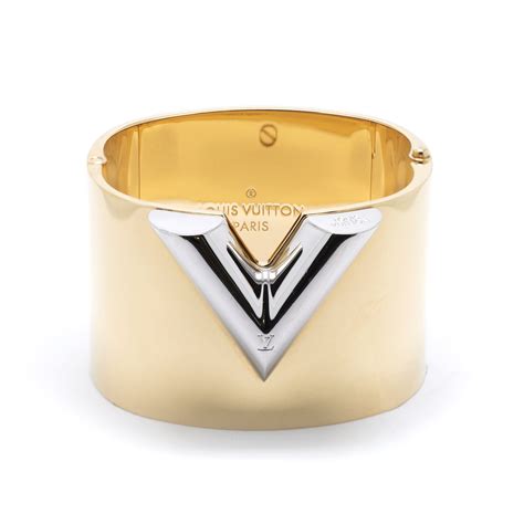 essential v bracelet louis vuitton|v cuff bracelet.